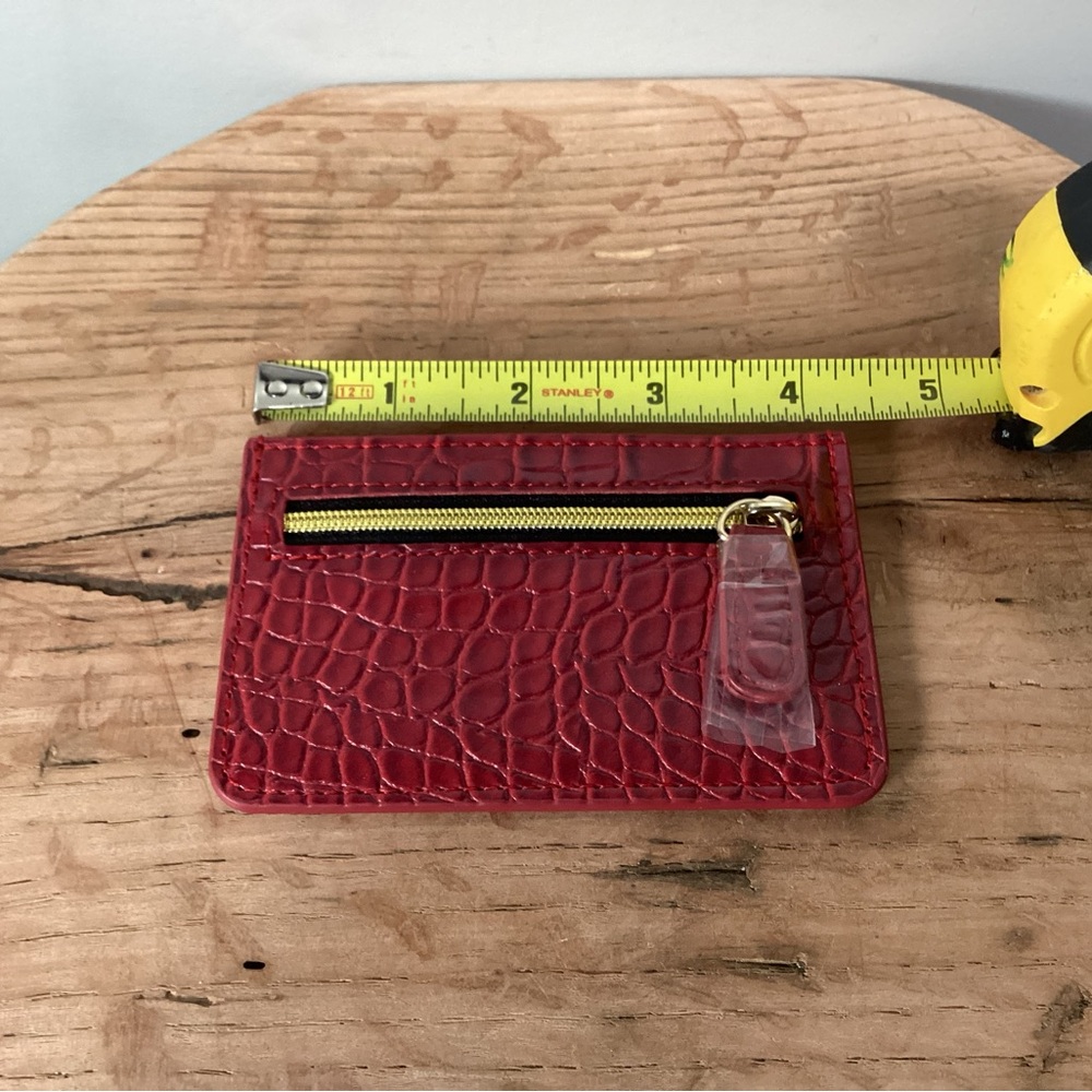🔴 B-Low The Belt - Faux Croc / Snakeskin Wallet - Credit Card Holder - New Red - Picture 7 of 9